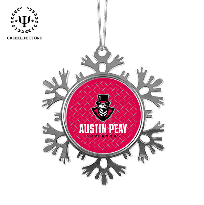 Austin Peay State University Christmas Ornament - Snowflake Metal