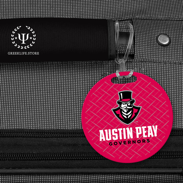 Austin Peay State University Luggage Bag Tag (round)