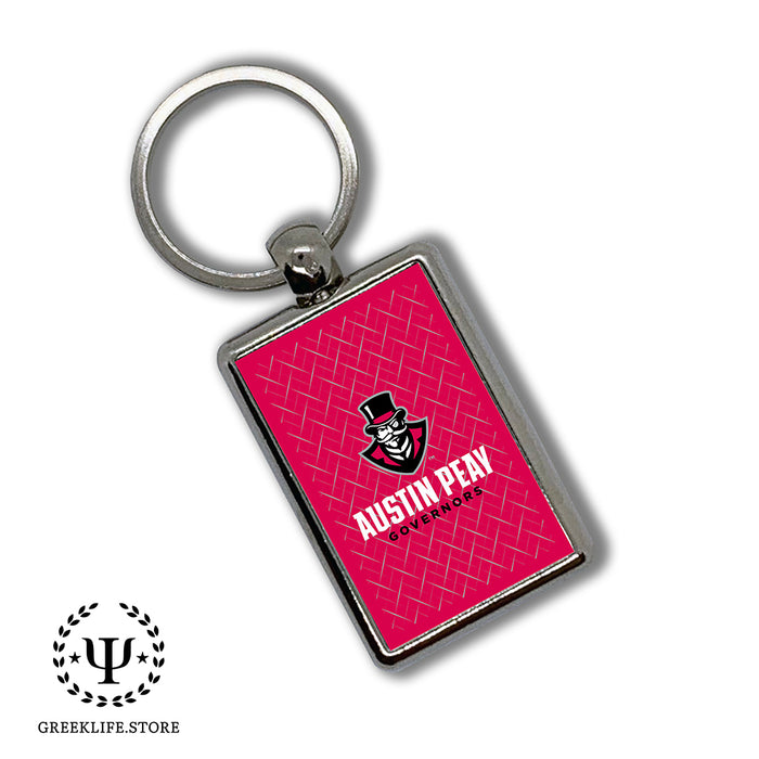 Austin Peay State University Keychain Rectangular
