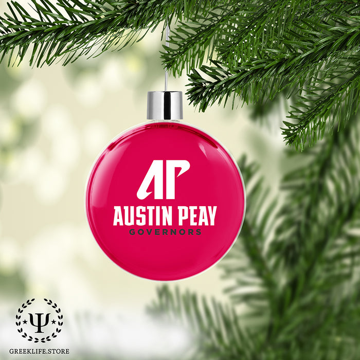 Austin Peay State University Christmas Ornament Flat Round