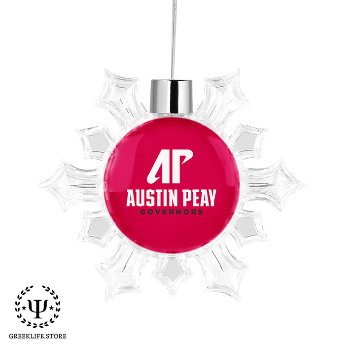 Austin Peay State University Christmas Ornament - Snowflake