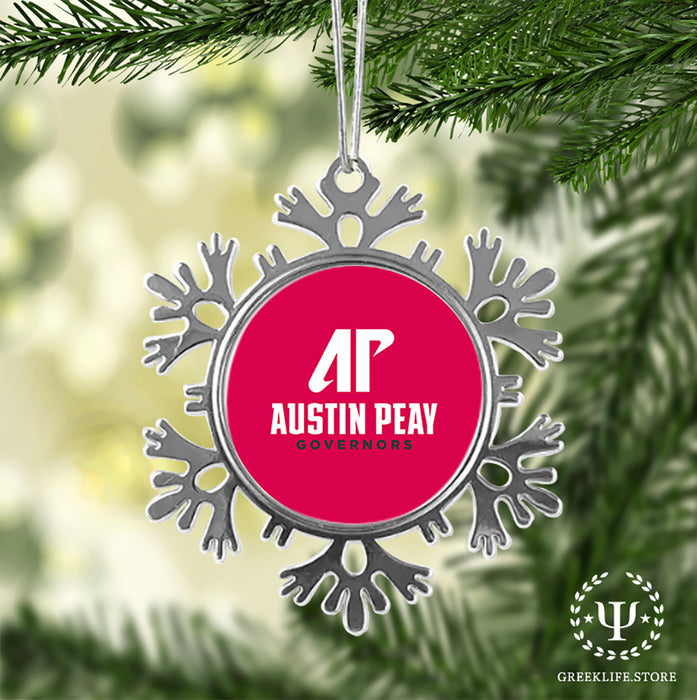 Austin Peay State University Christmas Ornament - Snowflake Metal