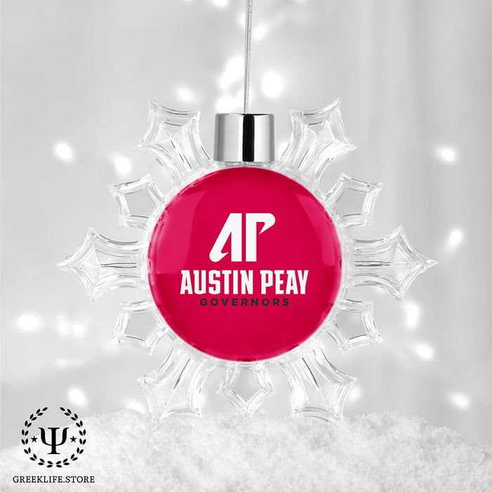 Austin Peay State University Christmas Ornament - Snowflake