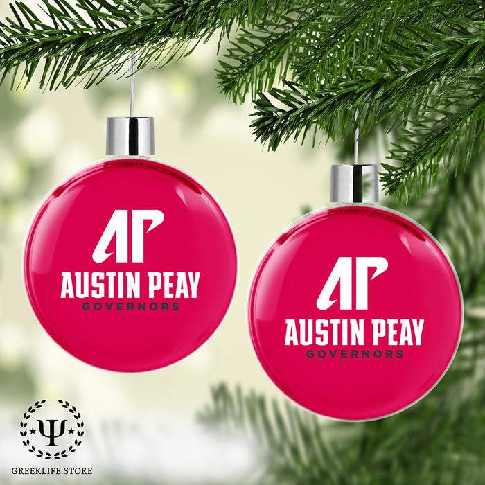 Austin Peay State University Christmas Ornament Flat Round