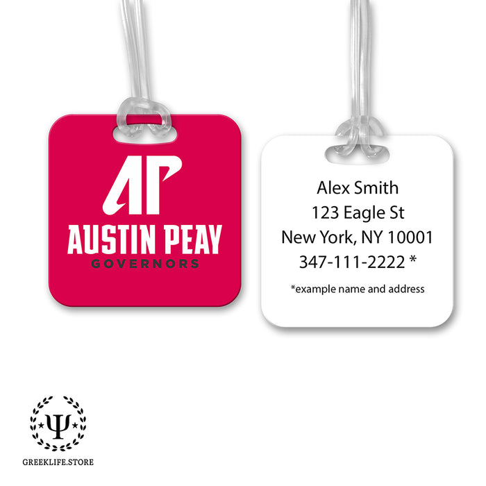 Austin Peay State University Luggage Bag Tag (square)