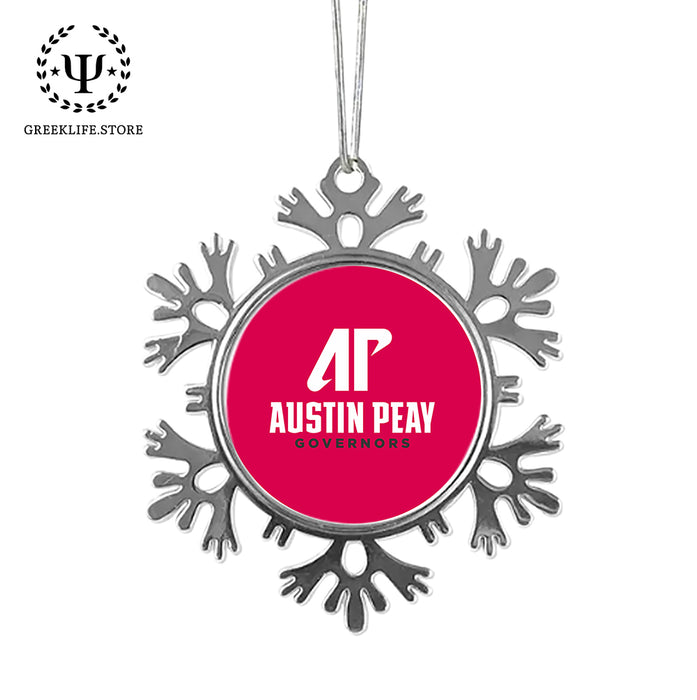 Austin Peay State University Christmas Ornament - Snowflake Metal