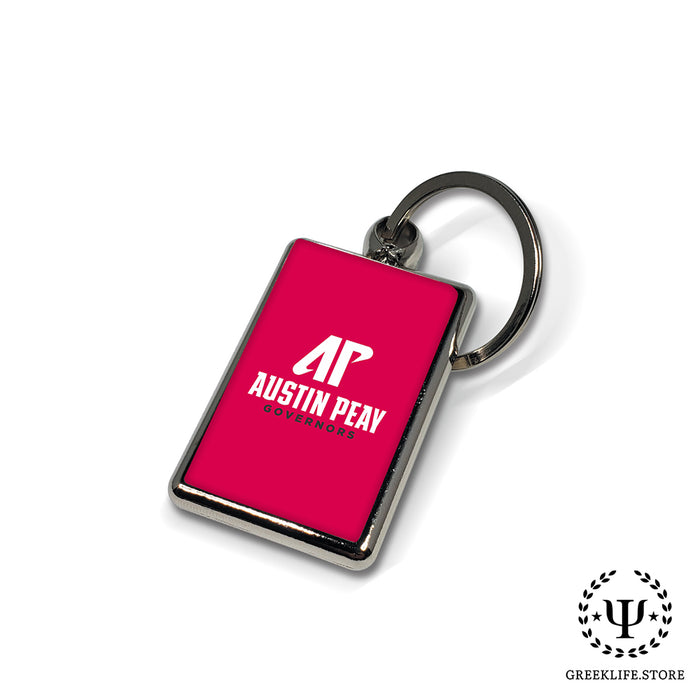 Austin Peay State University Keychain Rectangular