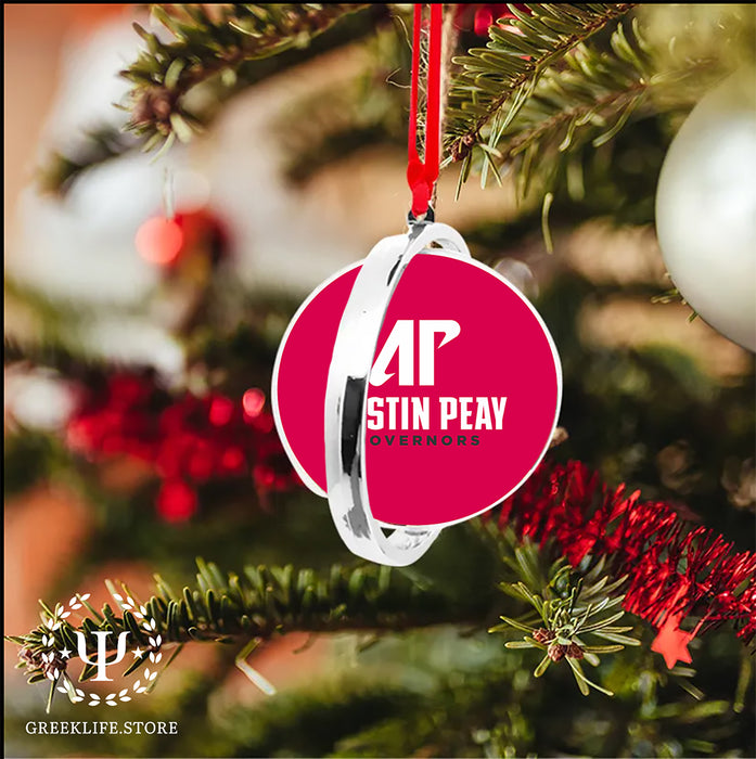 Austin Peay State University Christmas Reversible Flat Round Ornament