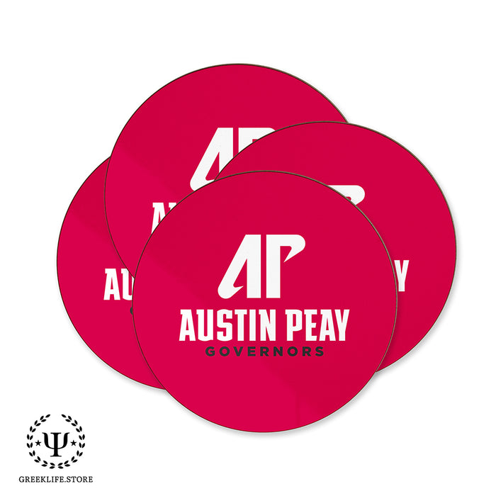 Austin Peay State University Beverage coaster round (Set of 4)