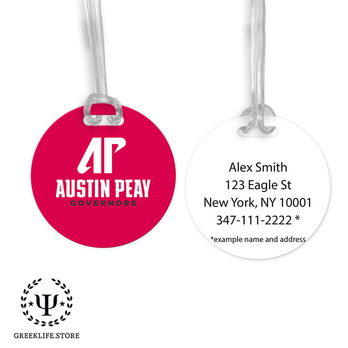 Austin Peay State University Luggage Bag Tag (round)