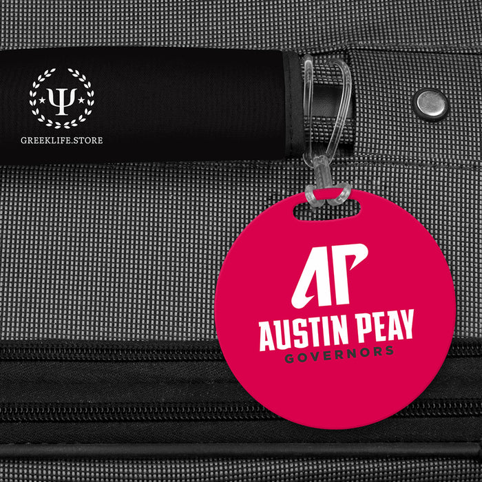 Austin Peay State University Luggage Bag Tag (round)