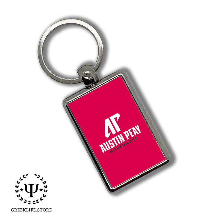 Austin Peay State University Keychain Rectangular