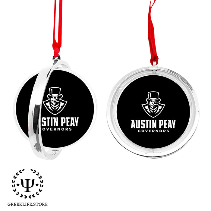 Austin Peay State University Christmas Reversible Flat Round Ornament