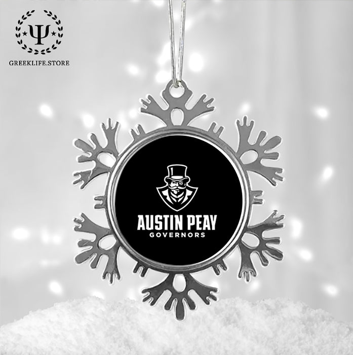 Austin Peay State University Christmas Ornament - Snowflake Metal