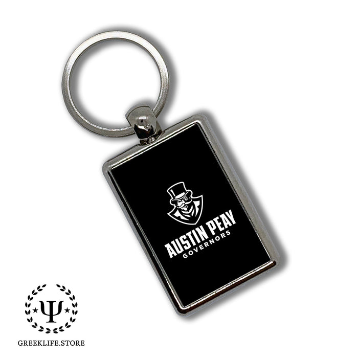 Austin Peay State University Keychain Rectangular