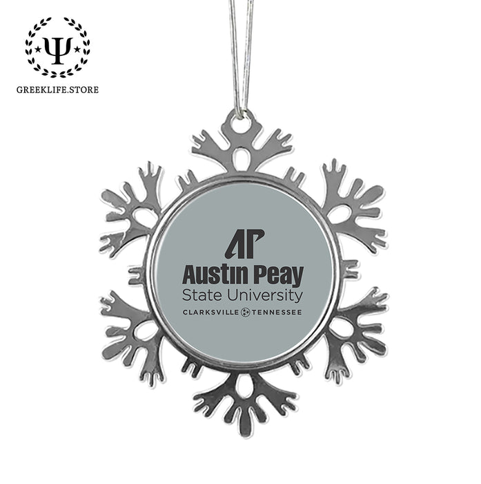 Austin Peay State University Christmas Ornament - Snowflake Metal