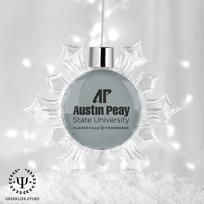 Austin Peay State University Christmas Ornament - Snowflake