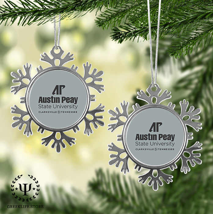 Austin Peay State University Christmas Ornament - Snowflake Metal