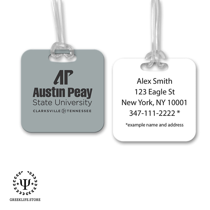Austin Peay State University Luggage Bag Tag (square)