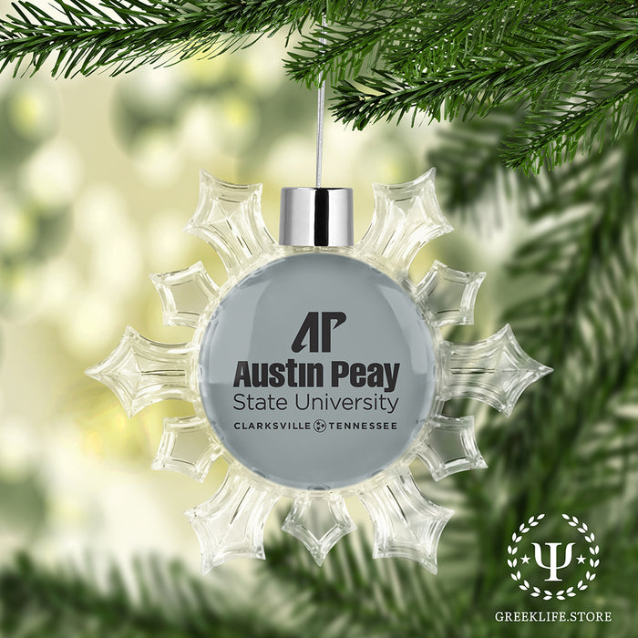 Austin Peay State University Christmas Ornament - Snowflake
