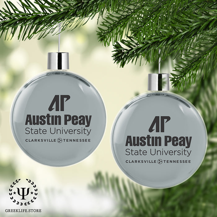 Austin Peay State University Christmas Ornament Flat Round