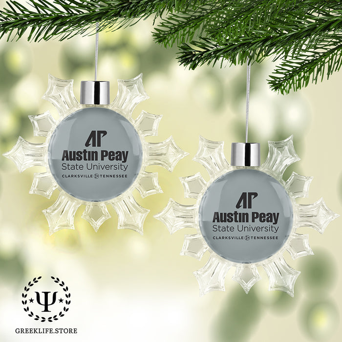 Austin Peay State University Christmas Ornament - Snowflake