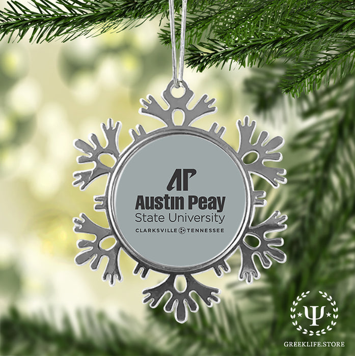 Austin Peay State University Christmas Ornament - Snowflake Metal