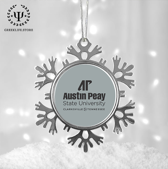 Austin Peay State University Christmas Ornament - Snowflake Metal
