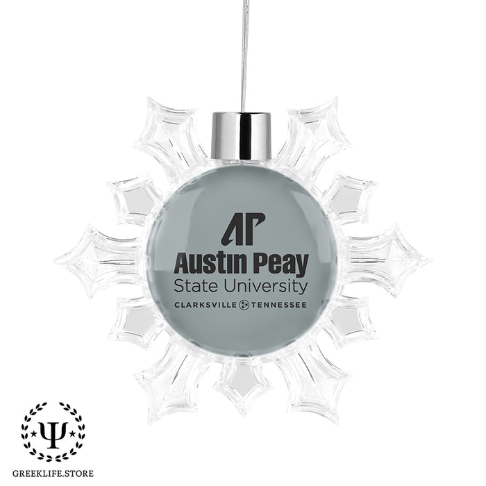 Austin Peay State University Christmas Ornament - Snowflake