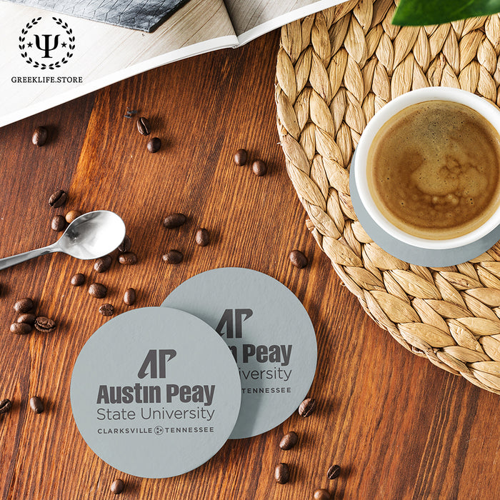 Austin Peay State University Beverage coaster round (Set of 4)