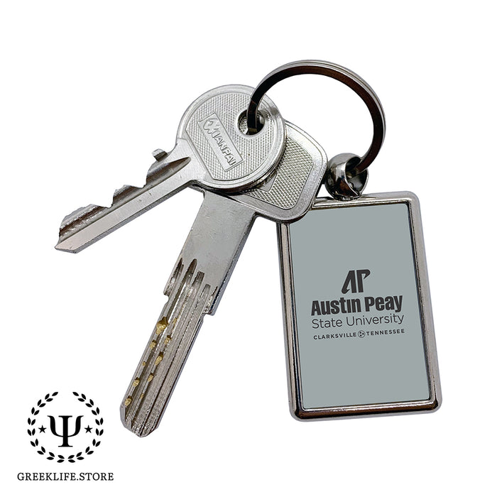 Austin Peay State University Keychain Rectangular