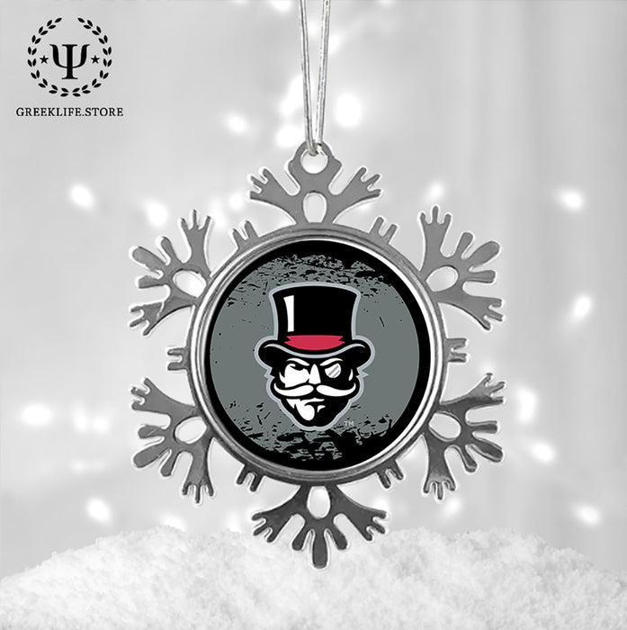 Austin Peay State University Christmas Ornament - Snowflake Metal
