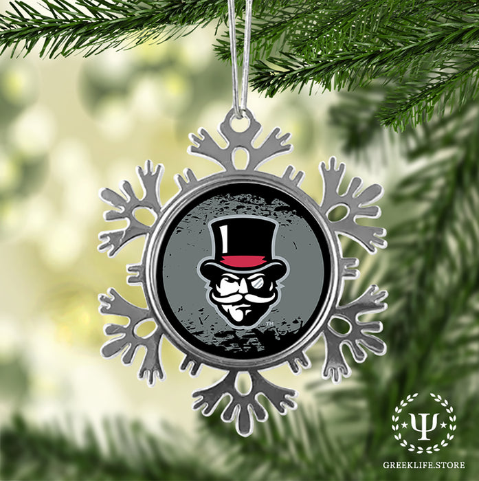 Austin Peay State University Christmas Ornament - Snowflake Metal