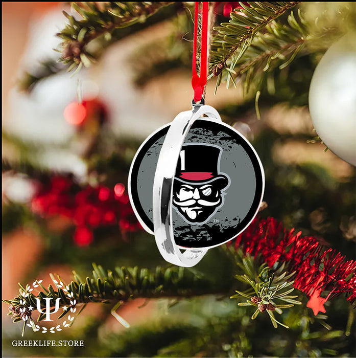 Austin Peay State University Christmas Reversible Flat Round Ornament