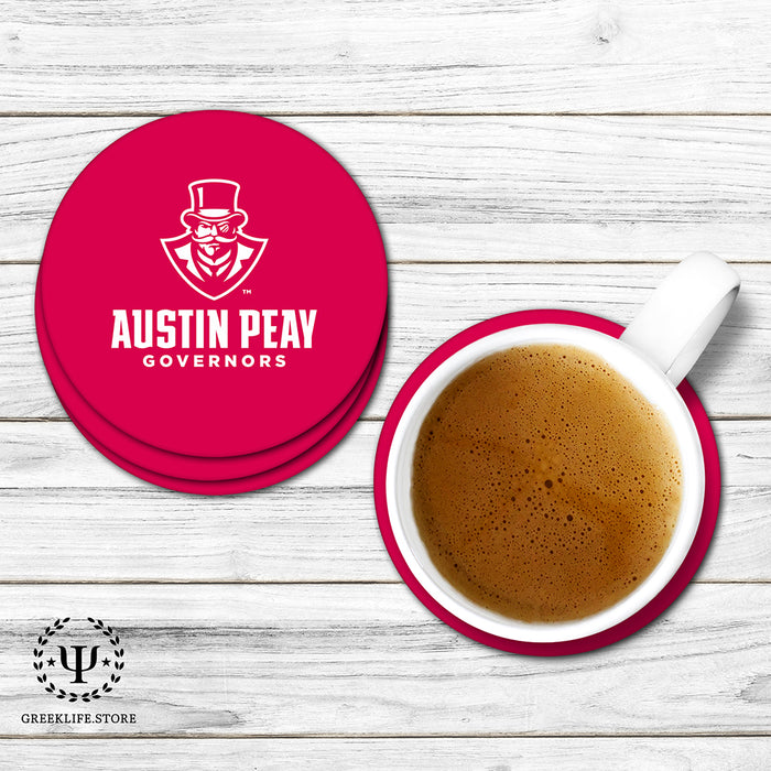 Austin Peay State University Beverage coaster round (Set of 4)