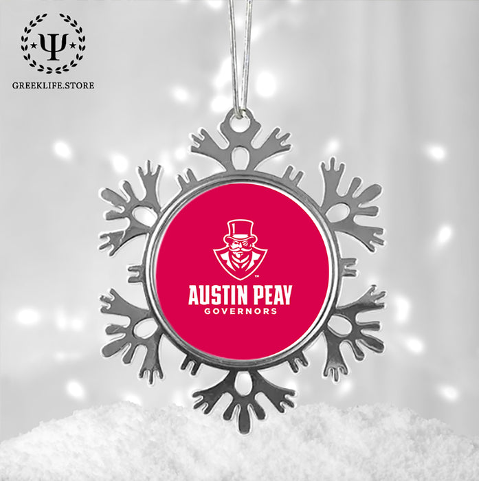 Austin Peay State University Christmas Ornament - Snowflake Metal