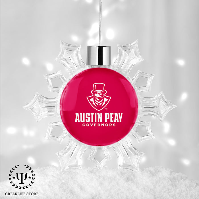 Austin Peay State University Christmas Ornament - Snowflake