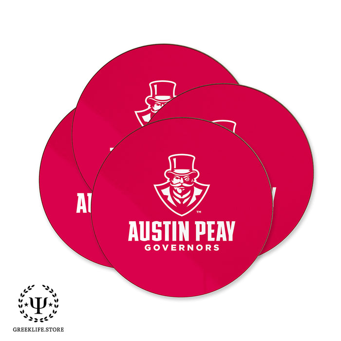 Austin Peay State University Beverage coaster round (Set of 4)