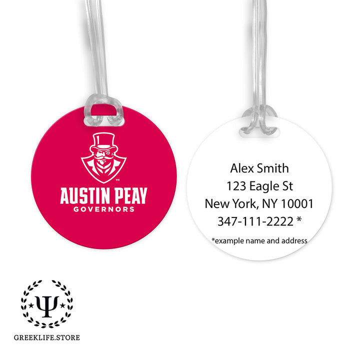 Austin Peay State University Luggage Bag Tag (round)