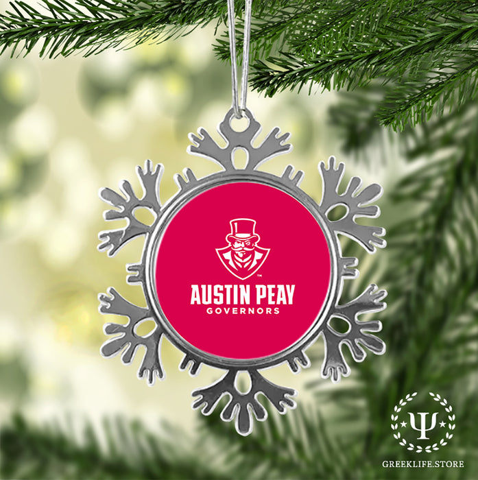 Austin Peay State University Christmas Ornament - Snowflake Metal