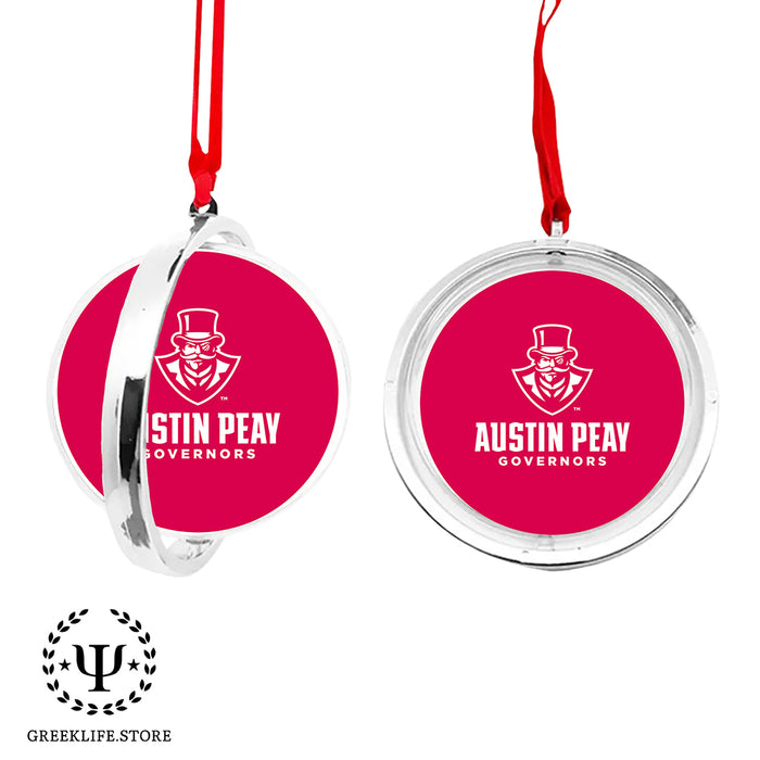 Austin Peay State University Christmas Reversible Flat Round Ornament