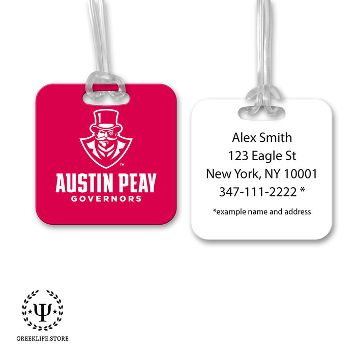 Austin Peay State University Luggage Bag Tag (square)