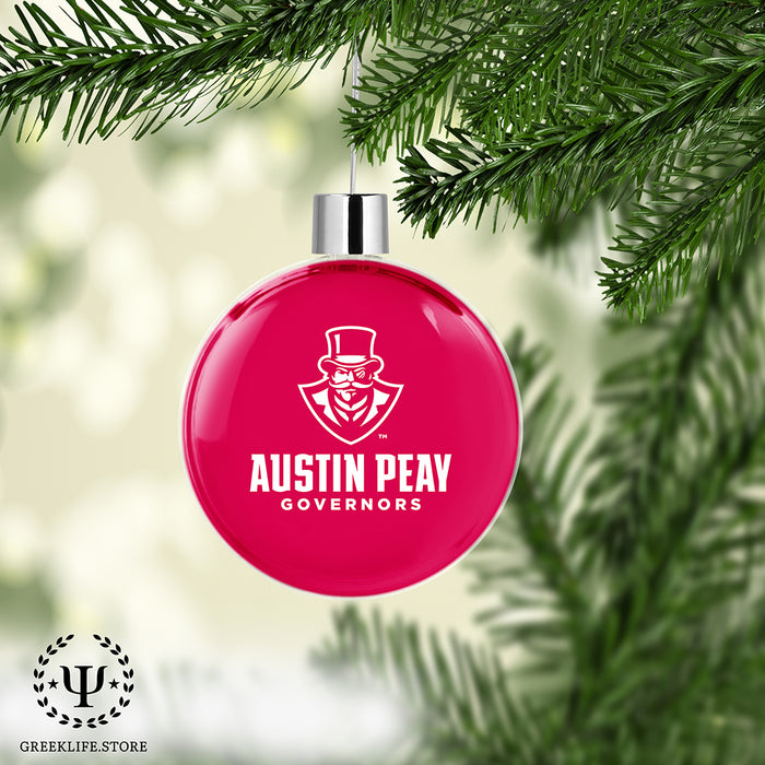 Austin Peay State University Christmas Ornament Flat Round