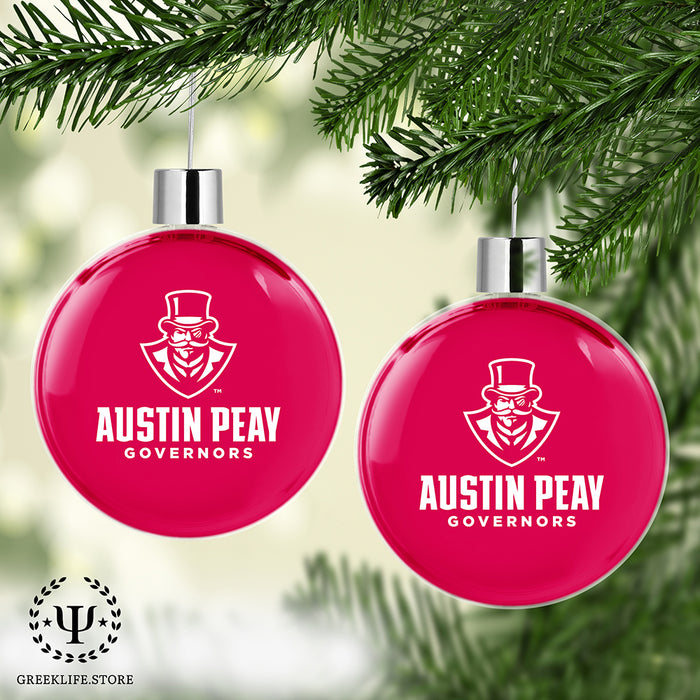 Austin Peay State University Christmas Ornament Flat Round