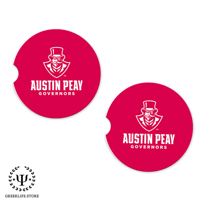 Austin Peay State University Car Cup Holder Coaster (Set of 2)