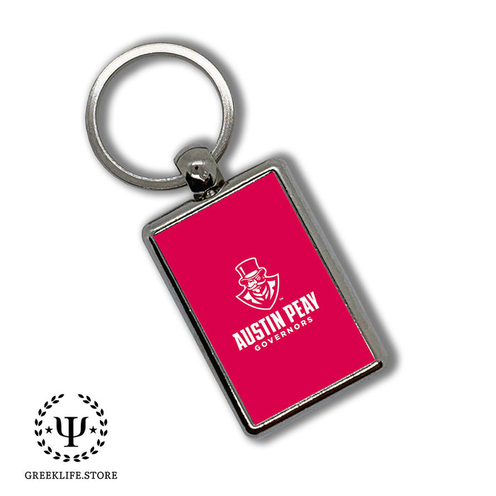 Austin Peay State University Keychain Rectangular