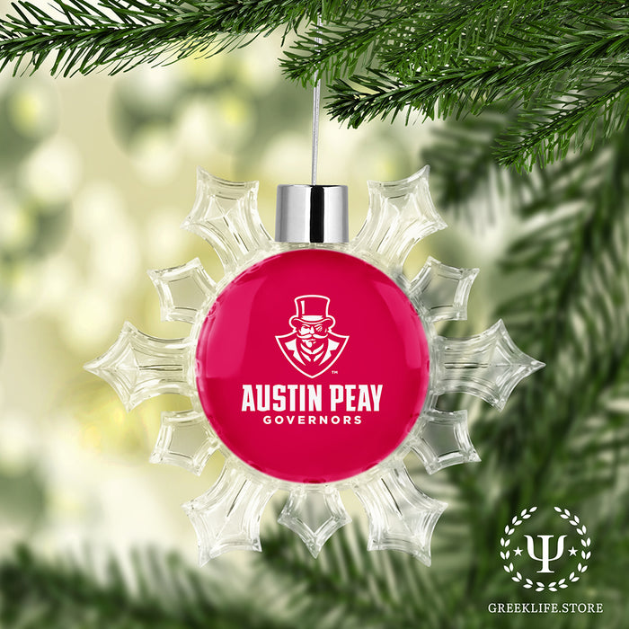 Austin Peay State University Christmas Ornament - Snowflake