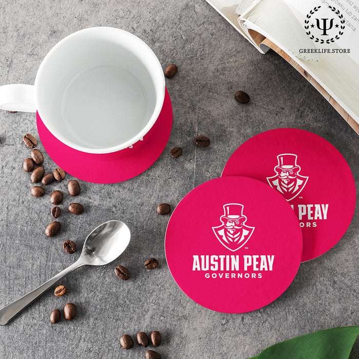 Austin Peay State University Beverage coaster round (Set of 4)