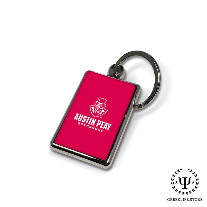 Austin Peay State University Keychain Rectangular