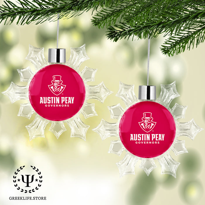 Austin Peay State University Christmas Ornament - Snowflake